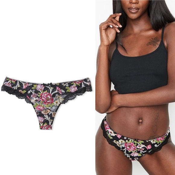 Victoria Secret Embroidered Bra + Panty SET 34DD/M - Picture 14 of 16